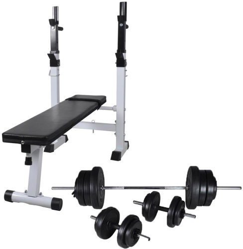 SHUMEE Weight bench with weight rack and set of dumbbells 60,5 kg - Fitness Bench - Main image