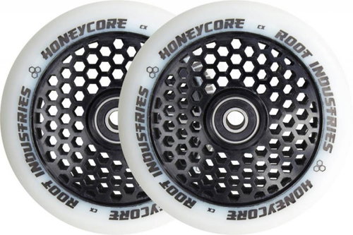 Root Industries Honeycore White Wheels 110 mm 2 pcs Black - Scooter Wheels - Main image