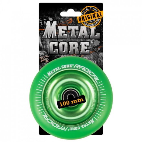 Metal Core Radical Fluorescent 110 mm wheel Green - Scooter Wheels - Main image