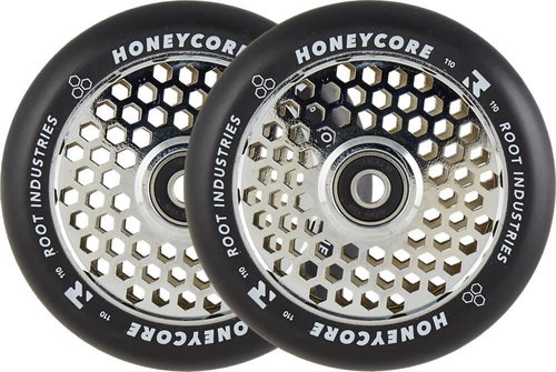 Root Industries Honeycore wheels black 110 mm 2 pcs Mirror - Scooter Wheels - Main image