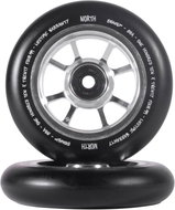 North Scooters Signal V2 Wheels 110 × 24 mm Silver/Black Pu - Scooter Wheels