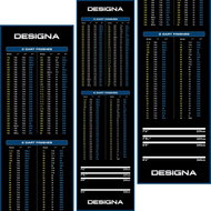 Designa Dart Mat Checkout Wide Blue - Koberec