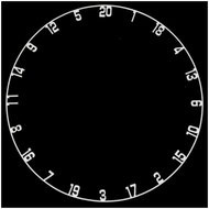 Bull's Spare circle with numbers for sisal targets - Dart Accessories