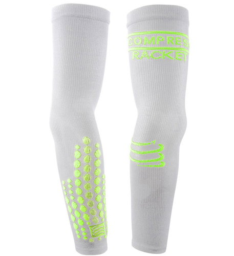 COMPRESSPORT Elbow Silicon Armforce, white/green, 31-34 (4) - Sleeves - Main image