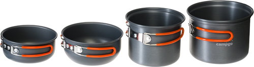 Campgo Cookware 4pcs Set Alu - Camping Utensils - Main image