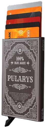 Pularys Document case Tequila brown, brushed aluminium 191215502 - Document Holder - Main image