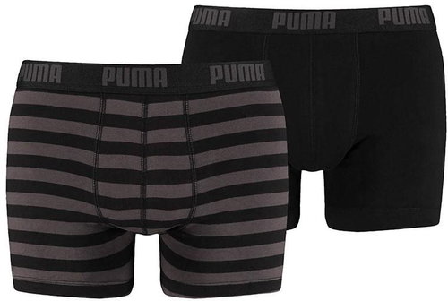Puma STRIPE 1515 BOXER, Black/Grey, size M - Boxer Briefs - Main image