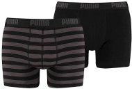 Puma STRIPE 1515 BOXER, Black/Grey, S - Boxer Briefs