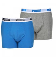 Puma Basic Boxer (2 pairs), Grey/Blue, size M - Boxer Briefs