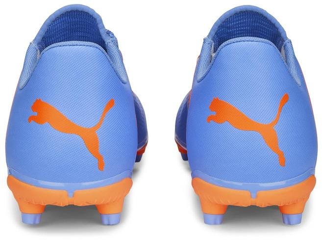 Puma orange and cheap blue football boots