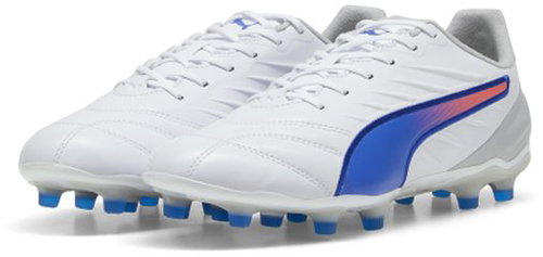 Puma KING Pro FG/AG bílé/modré EUR 45 - Football Boots - Main image