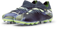 Puma FUTURE 7 Match FG/AG šedé/světle zelené/modré EUR 32 - Football Boots