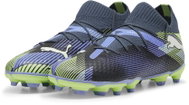 Puma FUTURE 7 Pro FG/AG šedé/světle zelené/modré EUR 35 1/2 - Football Boots