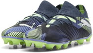 Puma FUTURE 7 Match FG/AG šedé/světle zelené/modré EUR 44 1/2 - Football Boots