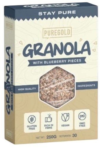 PureGold Blueberry Granola, 250 g - Granola - Main image