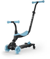 QPLAY Koloběžka / odrážedlo Sema Evo s LED světly Sky Blue, věk 1 - 6 let, do 50 kg - Children's Scooter