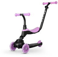 QPLAY Koloběžka / odrážedlo Sema Evo s LED světly Violet, věk 1 - 6 let, do 50 kg - Children's Scooter