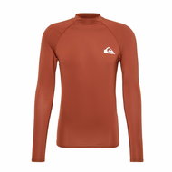 Quiksilver Pánské lycrové triko UFP50, dlouhý rukáv, cihlové, L - Lycra Clothing