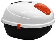 Rear case for electric motorcycle RACCEWAY CENTURY, white and glossy - Motorcycle Case