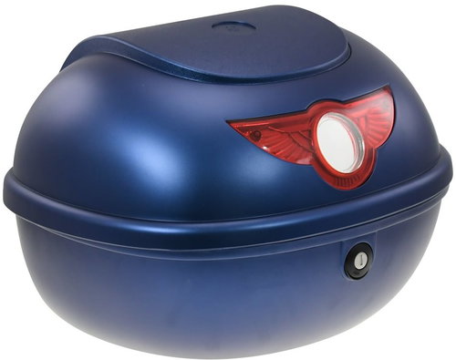 Rear Case for RACCEWAY SMART Electric Motorcycle, blue-glossy - Suitcase - Main image