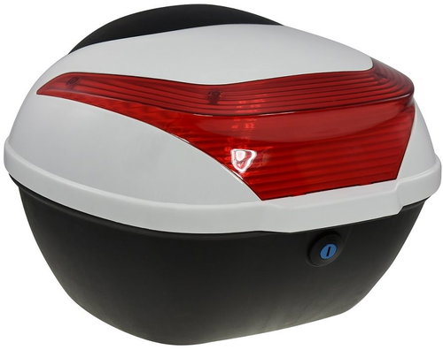 Rear case for electric motorcycle RACCEWAY E-BABETA, white - Motorcycle Case - Main image