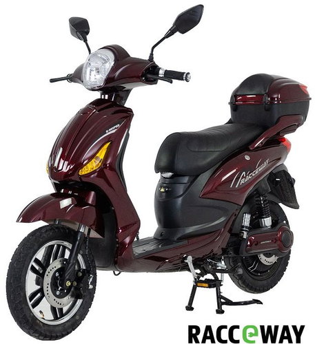 Racceray E-Moped, 12Ah, Burgundy-Glossy - Electric Moped - Main image