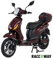 Racceray E-Moped, Burgundy-Glossy - Electric Scooter