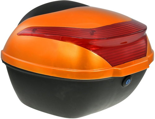 Rear case for electric motorcycle RACCEWAY E-BABETA, orange/matte - Motorcycle Case - Main image