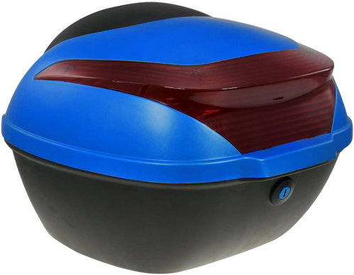Rear case for electric scooter RACCEWAY E-BABETA, blue gloss - Motorcycle Case - Main image