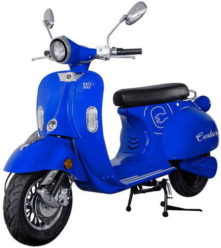 Electric scooter RACCEWAY CENTURY, blue glossy - Electric Moped - Main image