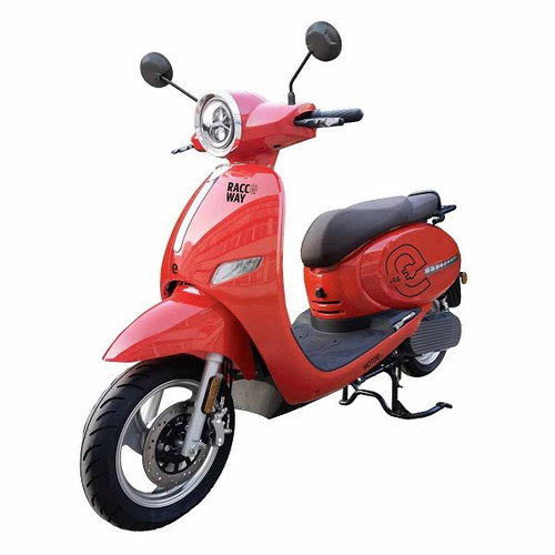 Electric scooter RACCEWAY JLG, red - Electric Moped - Main image