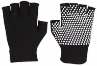 Grippy G1 Yoga Gloves Fingerless Black - Workout Gloves