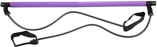 Pilates Sticks fitness bar with rubber purple - Training Aid - Main image