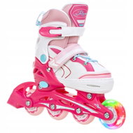 Raven Lia Pink svítící kolo LED 27-30 - Roller Skates