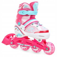 Raven Zoya Pink svítící kola LED 34-37 - Roller Skates
