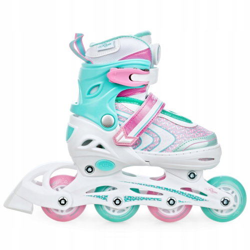 Raven Lia PLUS mint with LED lights, 27–30 - Roller Skates - Main image