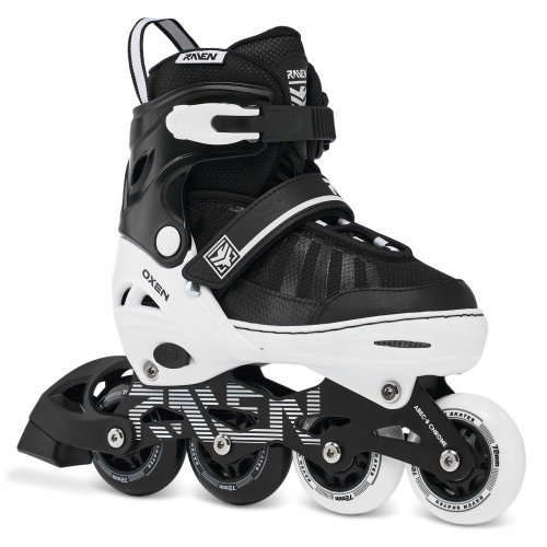 Raven Oxen WHITE ALU, ABEC9 Chrome 34–37 - Roller Skates - Main image
