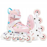 Raven Lilly – svítící LED kolečka a vyměnitelné ozdoby na suchý zip 35-39 - Roller Skates