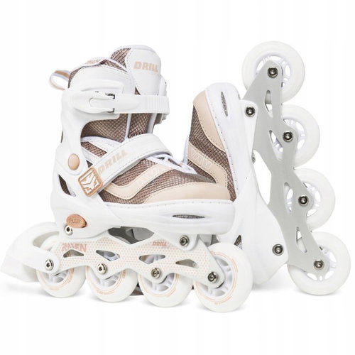 Raven Drill White/Coffee ABEC7 34-37 - Roller Skates - Main image