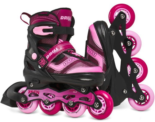 Raven Drill Black/Claret ABEC7 34-37 - Roller Skates - Main image