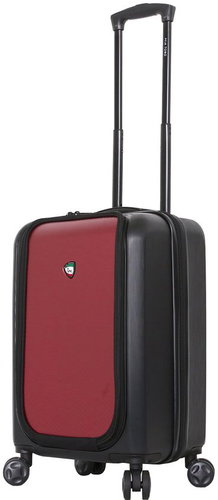 Travel Suitcase MIA TORO M1709/2-S  - Black / Burgundy - Suitcase - Main image