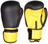 Fighter boxing gloves black-yellow 8 oz - Boxing Gloves