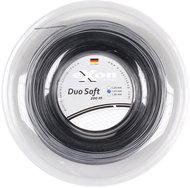 Duo Soft tennis braid 200 m black-silver 130 - Tennis Strings