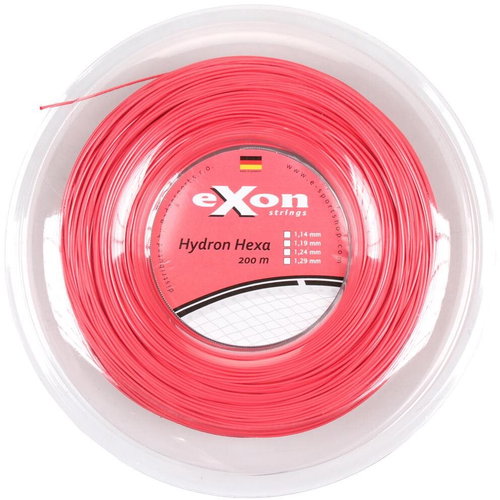 Hydron Hexa tennis braid 200 m red 124 - Tennis Strings - Main image