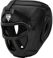 RDX T1 Head protector with removable cover, black XL - Sparring Helmet