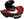 Mouthguard, black and red
