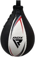 RDX Boxovací hruška S2, kožená, bílo červená - Punching Bag