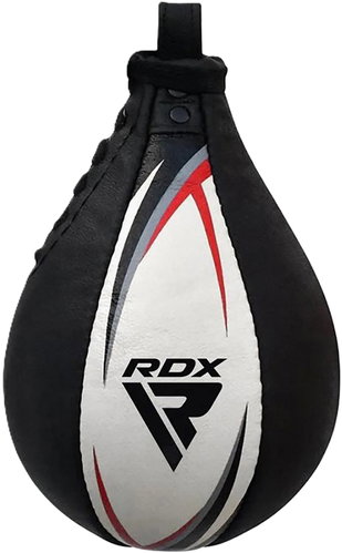 RDX Boxovací hruška S2, kožená, bílo červená - Punching Bag - Main image