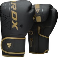 RDX F6 Kara Boxing Training Gloves 16oz, Black/Gold - Boxing Gloves