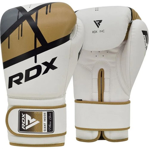 RDX F7 Ego Boxing Gloves 16oz, Gold - Boxing Gloves - Main image